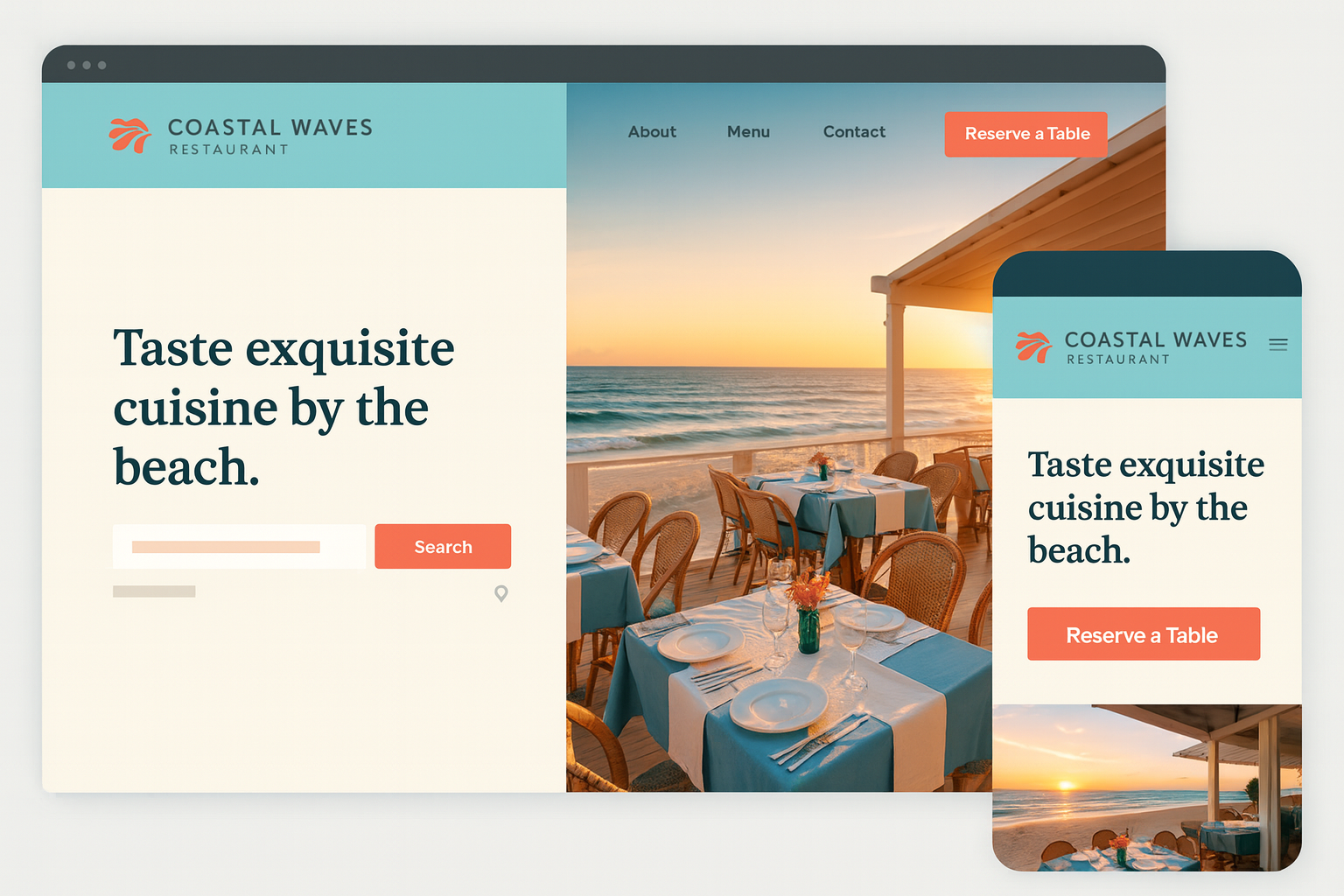Mobile-friendly website design showcase